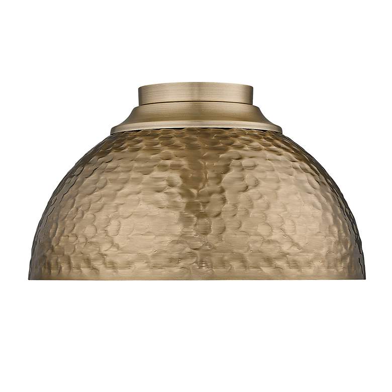 Image 3 Shepard 13 3/4" Wide Flush Mount in Modern Brass with Modern Brass more views