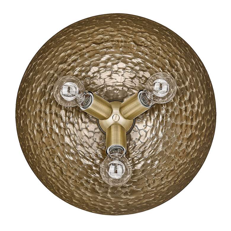 Image 5 Shepard 13 3/4" Wide Flush Mount in Modern Brass with Modern Brass more views