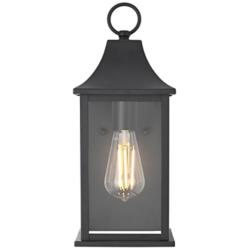Shepard 14 1/2" High Black Outdoor Wall Light