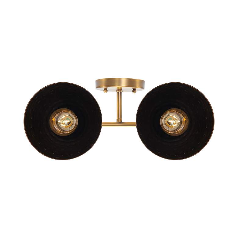 Image 7 Shepard 2-Light Bath Vanity in Modern Brass with Matte Black more views
