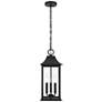 2_Shepard 20 1/2" High Black 3-Light Outdoor Wall Light