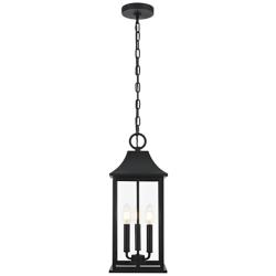 Shepard 20 1/2" High Black 3-Light Outdoor Wall Light