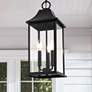 1_Shepard 20 1/2" High Black 3-Light Outdoor Wall Light