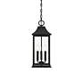 4_Shepard 20 1/2" High Black 3-Light Outdoor Wall Light more views