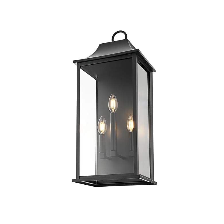 Image 4 Shepard 25" High Black 3-Light Outdoor Wall Light more views