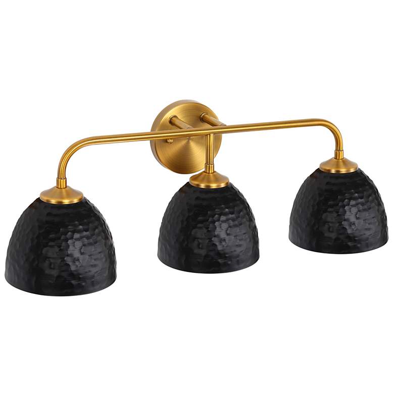 Image 5 Shepard 3-Light Bath Vanity in Modern Brass with Matte Black more views