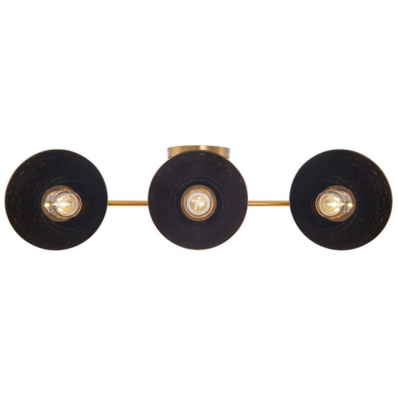 Image 7 Shepard 3-Light Bath Vanity in Modern Brass with Matte Black more views