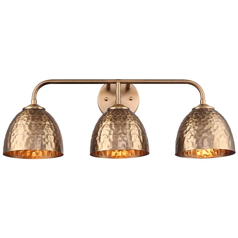 Image 2 Shepard 3-Light Bath Vanity in Modern Brass with Modern Brass more views
