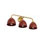 Thumbnail4 of Shepard 3-Light Bath Vanity in Modern Brass with Russet Clay more views
