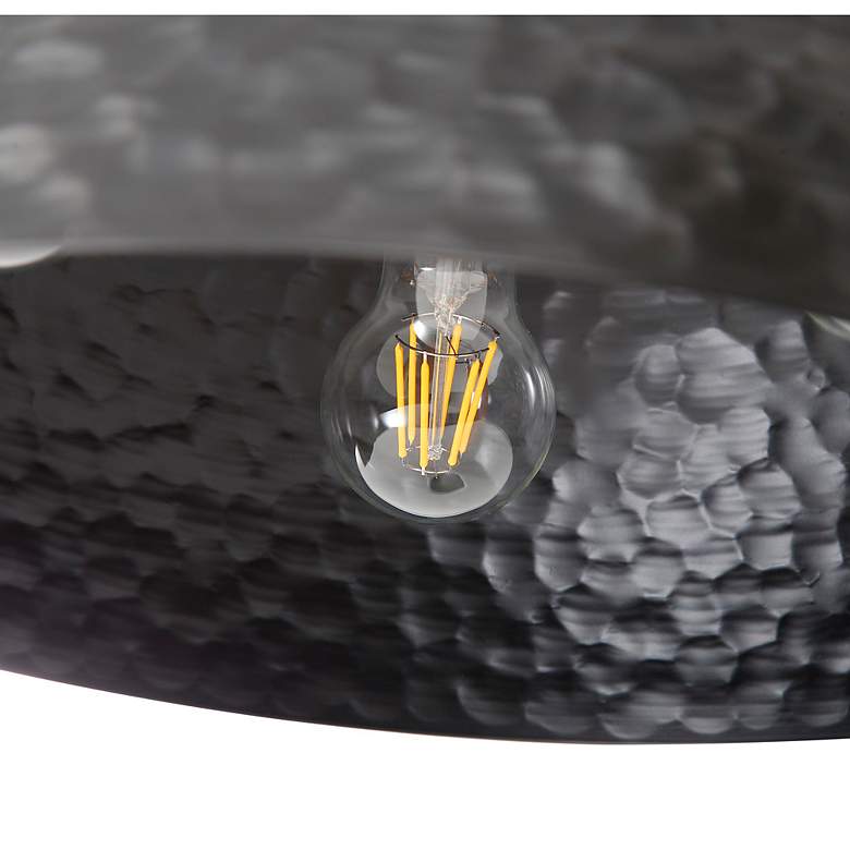 Image 6 Shepard 3-Light Flush Mount in Modern Brass with Matte Black more views