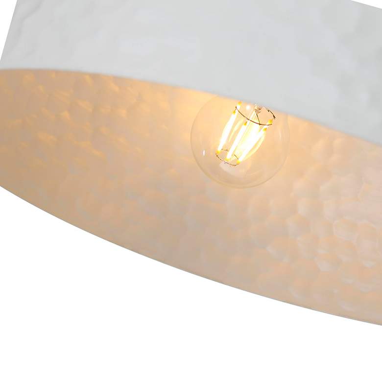 Image 6 Shepard 3-Light Flush Mount in Modern Brass with Matte White more views