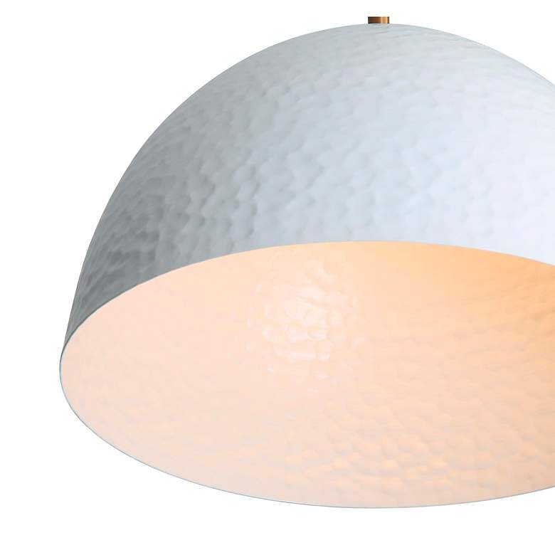 Image 4 Shepard Large Pendant in Modern Brass with Matte White more views