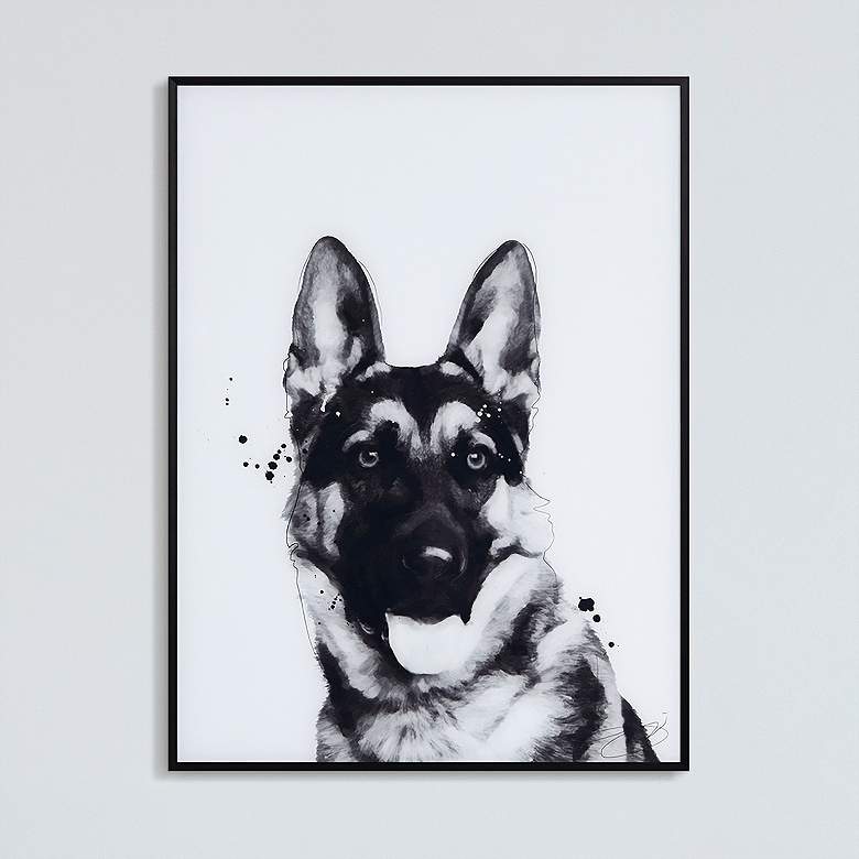 Image 1 Shepherd 24"x18" Rectangular Printed Glass Framed Wall Art