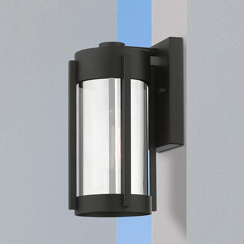 Image 1 Sheridan 1 Light Black Outdoor Wall Lantern