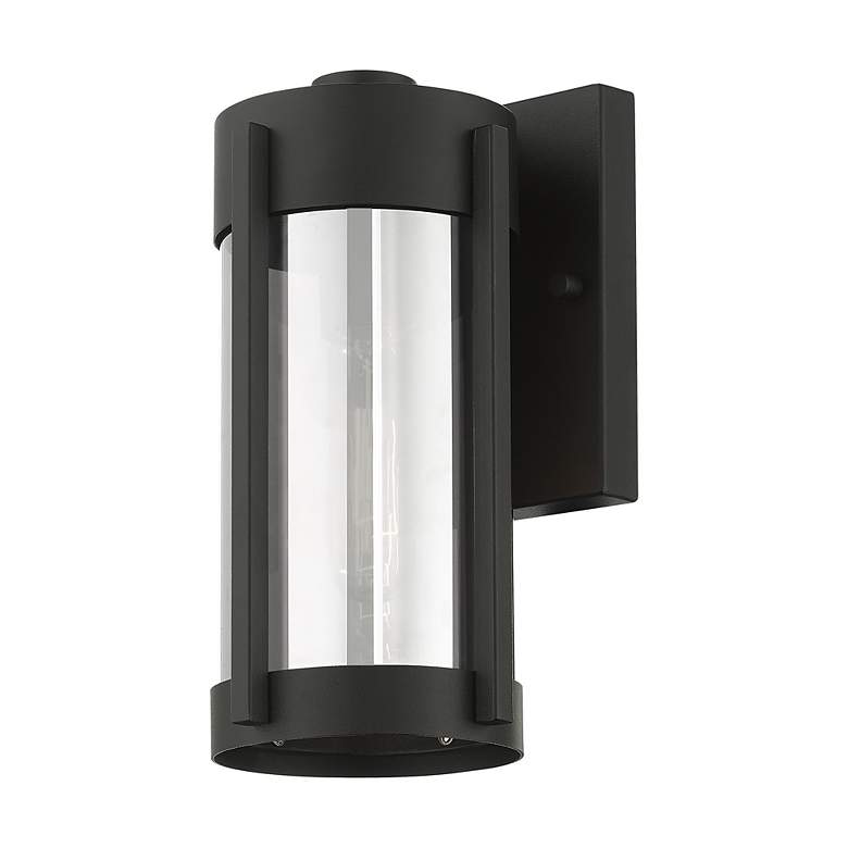 Image 7 Sheridan 1 Light Black Outdoor Wall Lantern more views