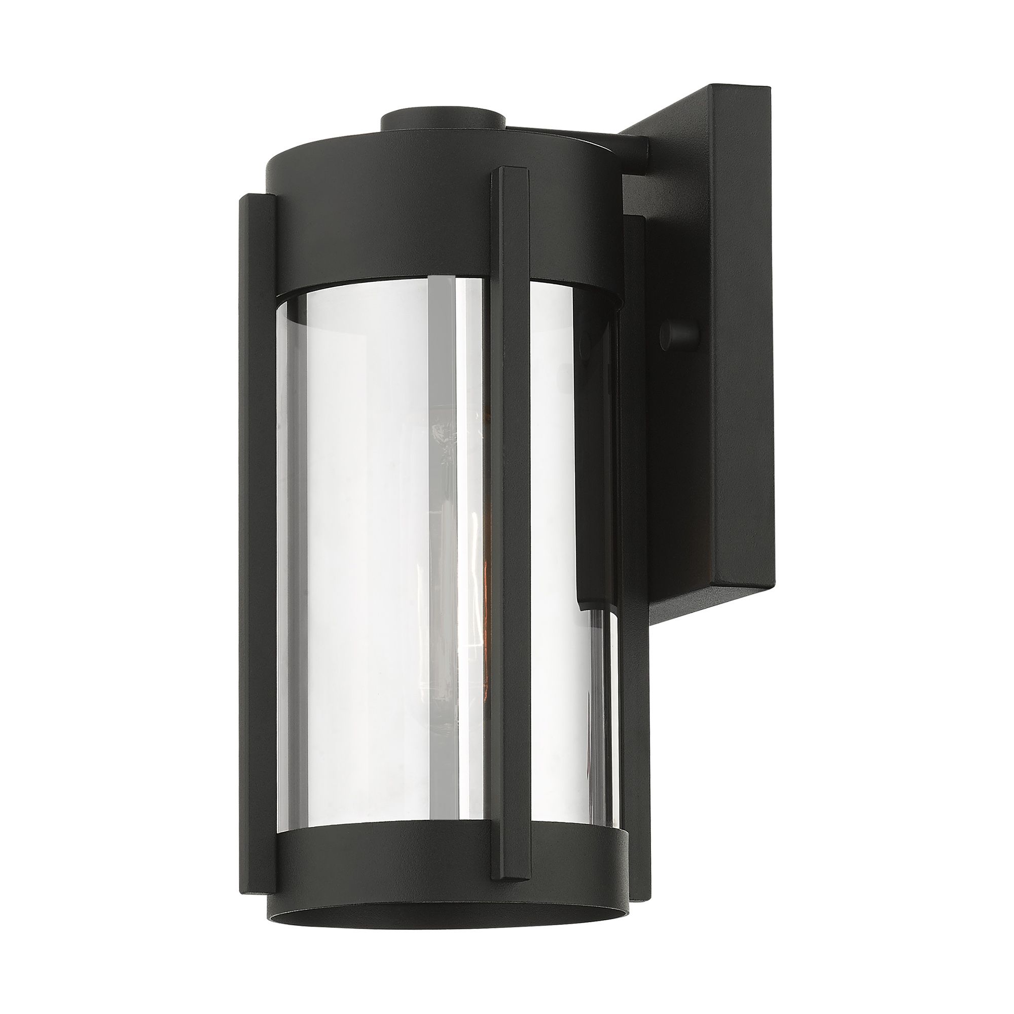 Sheridan 1 Light Black Outdoor Wall Lantern