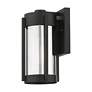 Sheridan 1 Light Black Outdoor Wall Lantern