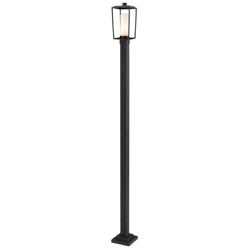 Sheridan 111 1/4" High Black Outdoor Post Light with Base