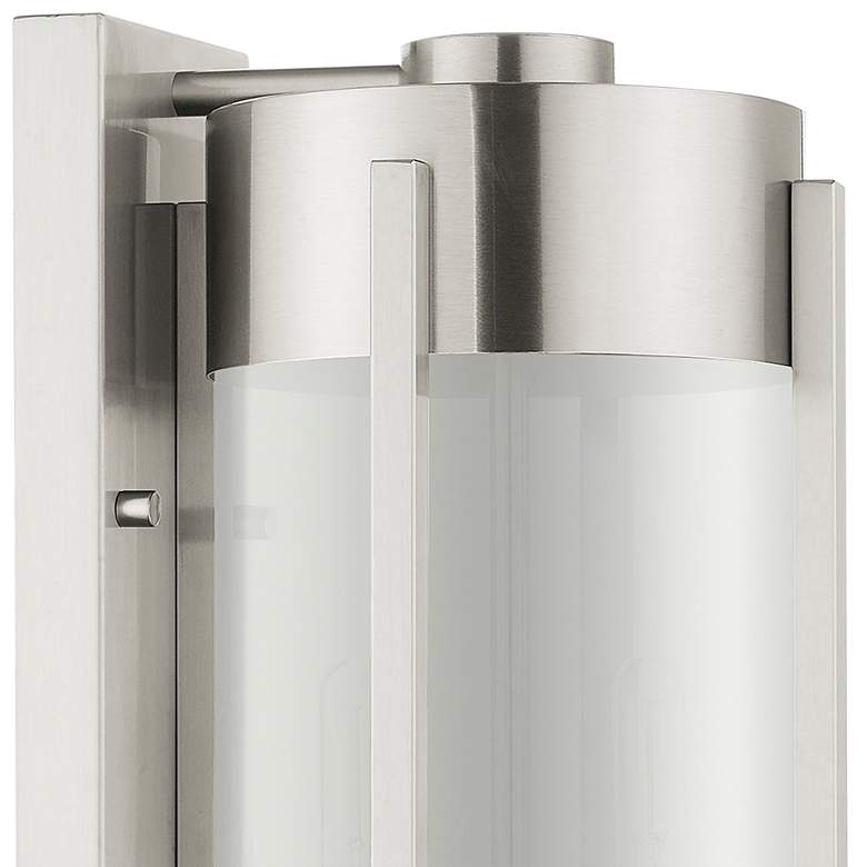 Image 4 Sheridan 16" High Brushed Nickel 2-Light Outdoor Wall Light more views