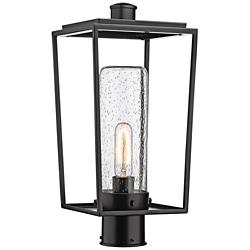 Sheridan 17 1/2" High Black Outdoor Lantern Post Light