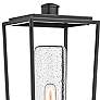 2_Sheridan 17 1/2" High Black Outdoor Lantern Post Light more views