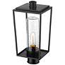 4_Sheridan 17 1/2" High Black Outdoor Lantern Post Light more views
