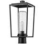 6_Sheridan 17 1/2" High Black Outdoor Lantern Post Light more views