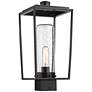 1_Sheridan 17 1/4" High Black Outdoor Lantern Post Light
