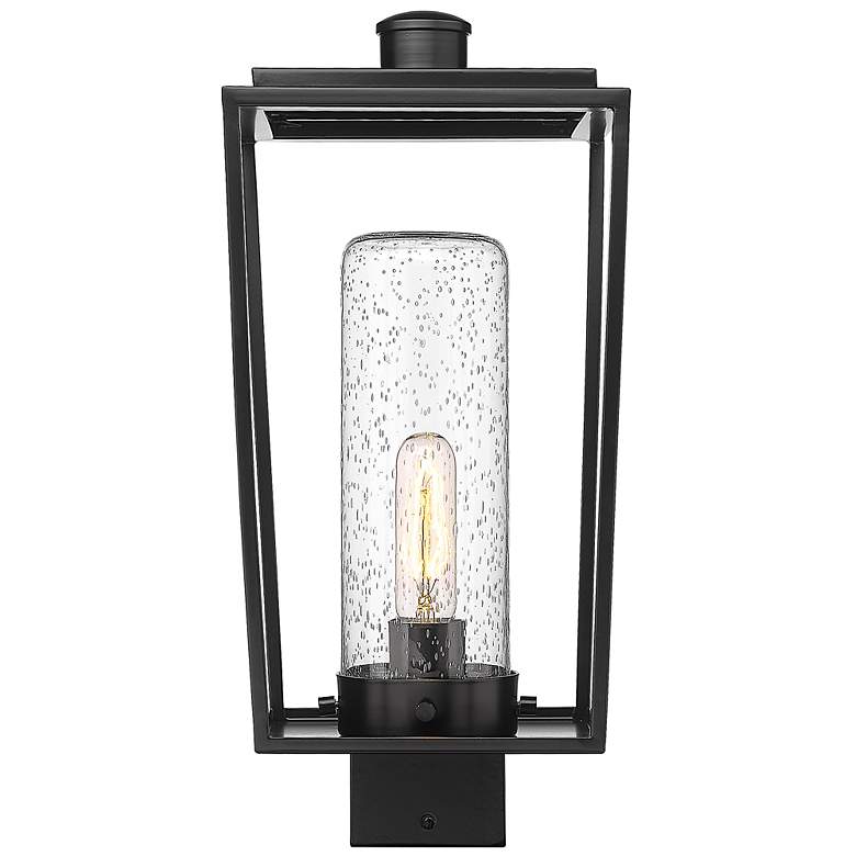 Image 5 Sheridan 17 1/4" High Black Outdoor Lantern Post Light more views