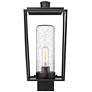 5_Sheridan 17 1/4" High Black Outdoor Lantern Post Light more views
