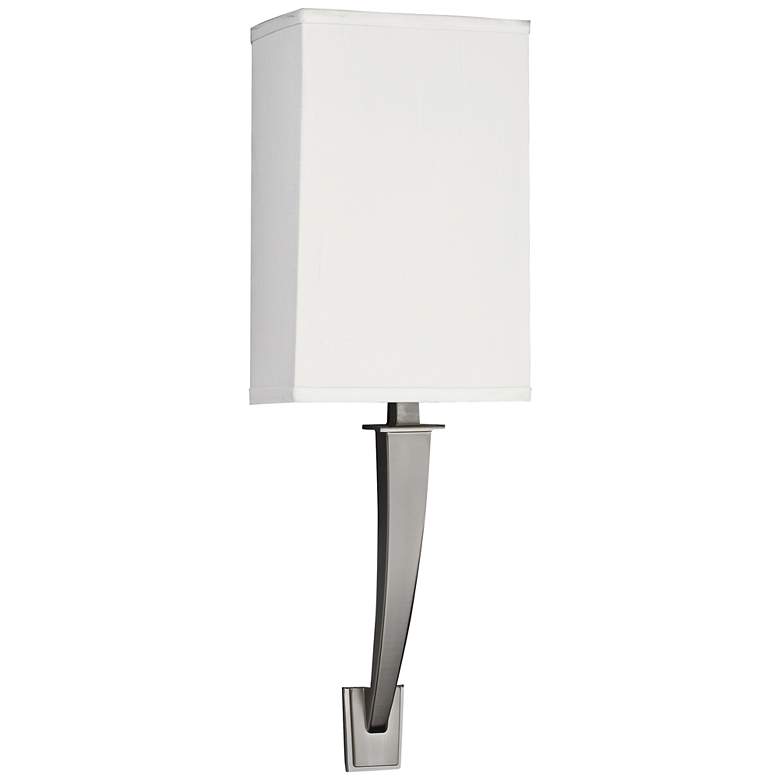 Image 1 Sheridan 18 1/2 inch High Satin Nickel 1-Arm LED Wall Sconce