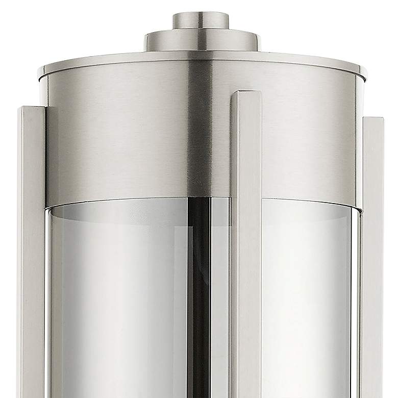 Image 4 Sheridan 18 3/4 inchH Brushed Nickel 2-Light Outdoor Post Light more views