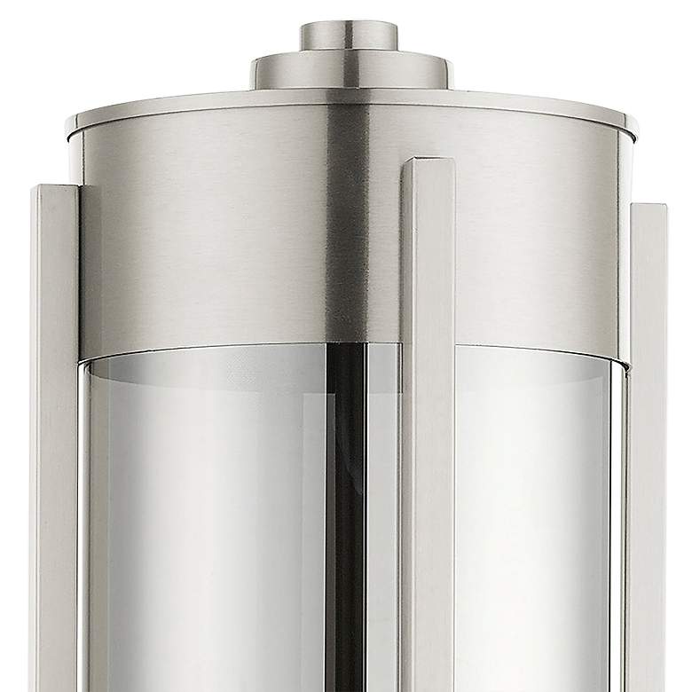 Image 4 Sheridan 18 3/4"H Brushed Nickel 2-Light Outdoor Post Light more views