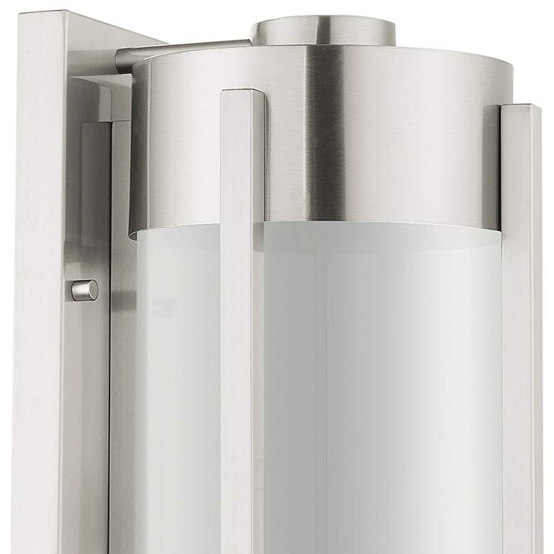 Image 3 Sheridan 18 3/4 inchH Brushed Nickel 3-Light Outdoor Wall Light more views