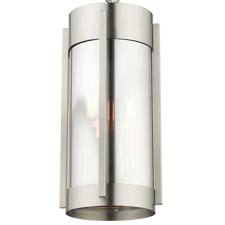 Image 3 Sheridan 18"H Brushed Nickel 2-Light Outdoor Hanging Light more views
