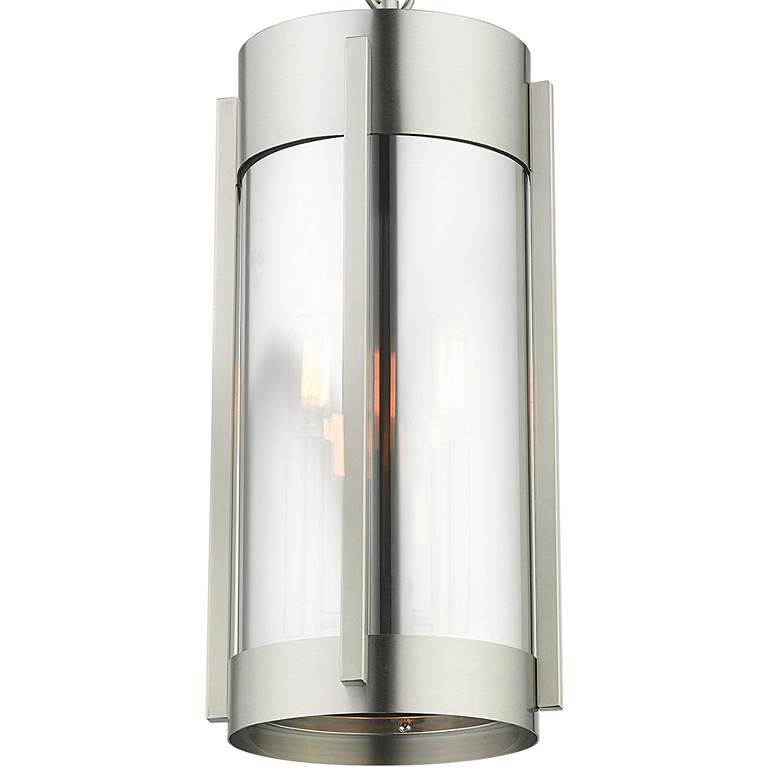 Image 3 Sheridan 18 inchH Brushed Nickel 2-Light Outdoor Hanging Light more views