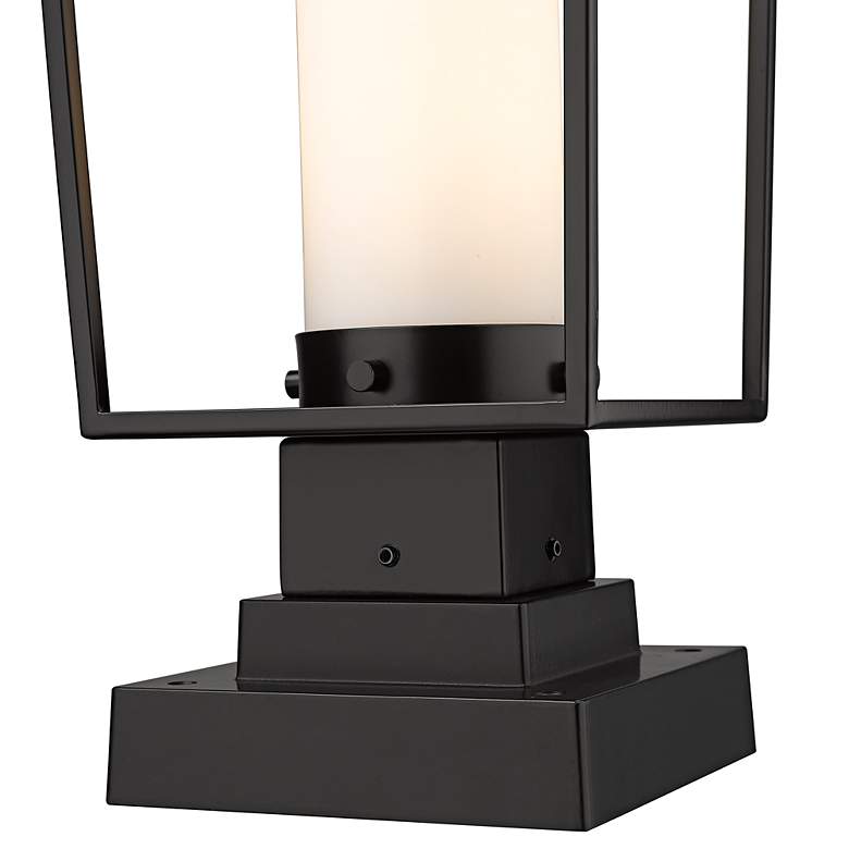 Image 3 Sheridan 19 3/4" High Black Metal Outdoor Pier Mount Light more views