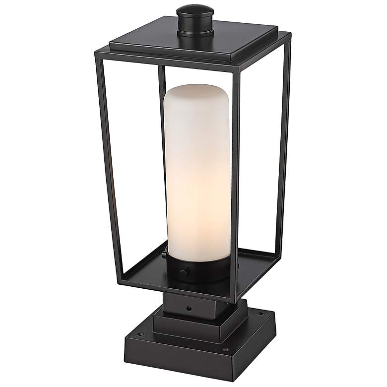 Image 4 Sheridan 19 3/4" High Black Metal Outdoor Pier Mount Light more views