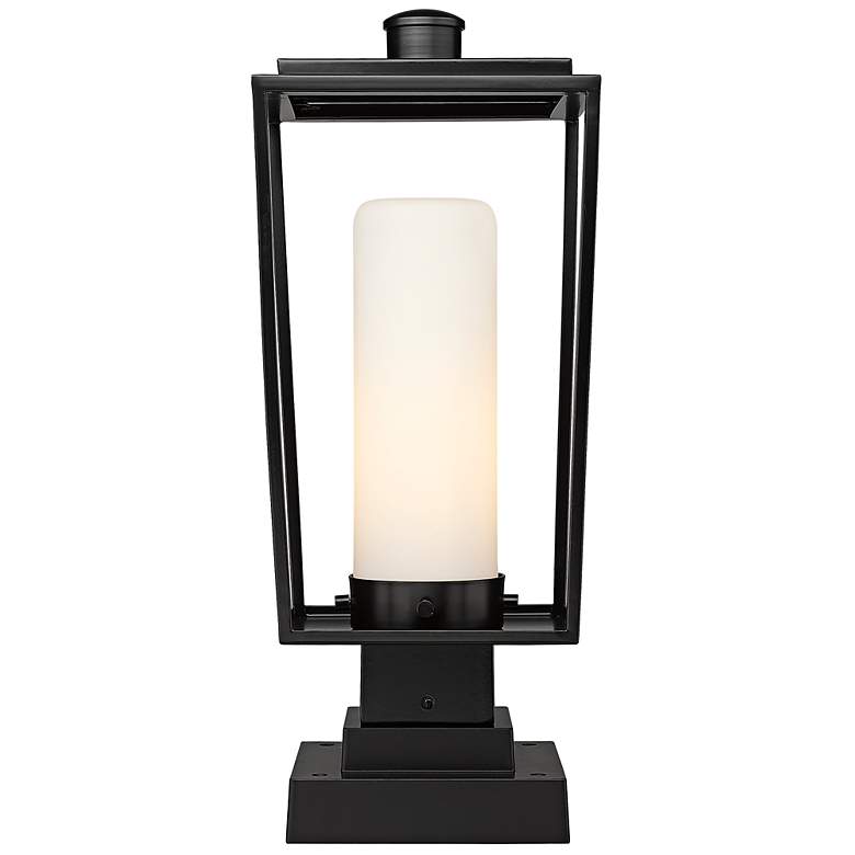 Image 5 Sheridan 19 3/4" High Black Metal Outdoor Pier Mount Light more views