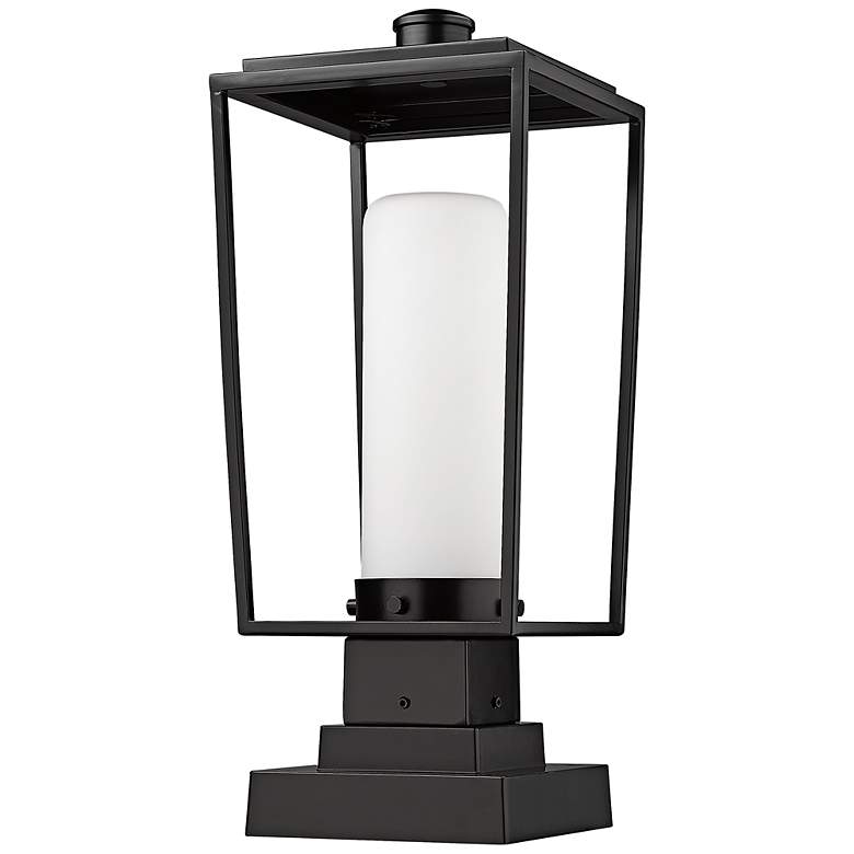 Image 6 Sheridan 19 3/4" High Black Metal Outdoor Pier Mount Light more views