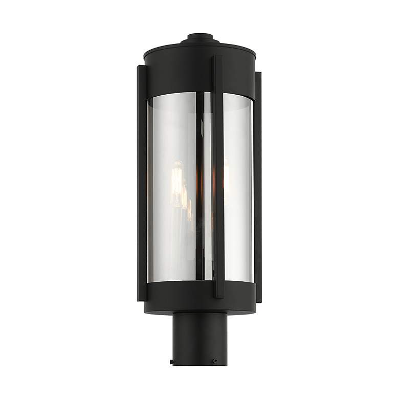 Image 4 Sheridan 2 Light Black Outdoor Post Top Lantern more views