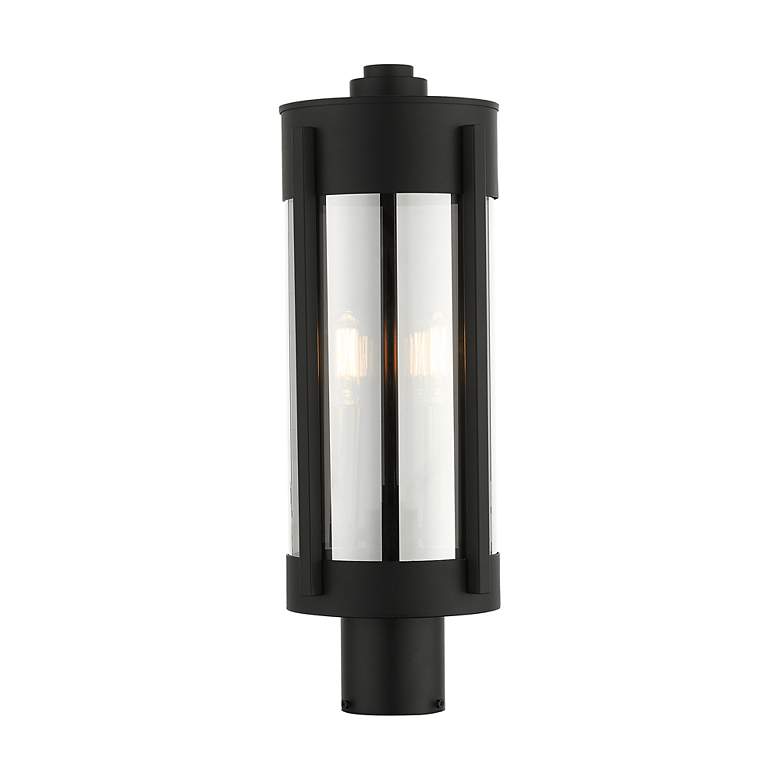 Image 5 Sheridan 2 Light Black Outdoor Post Top Lantern more views