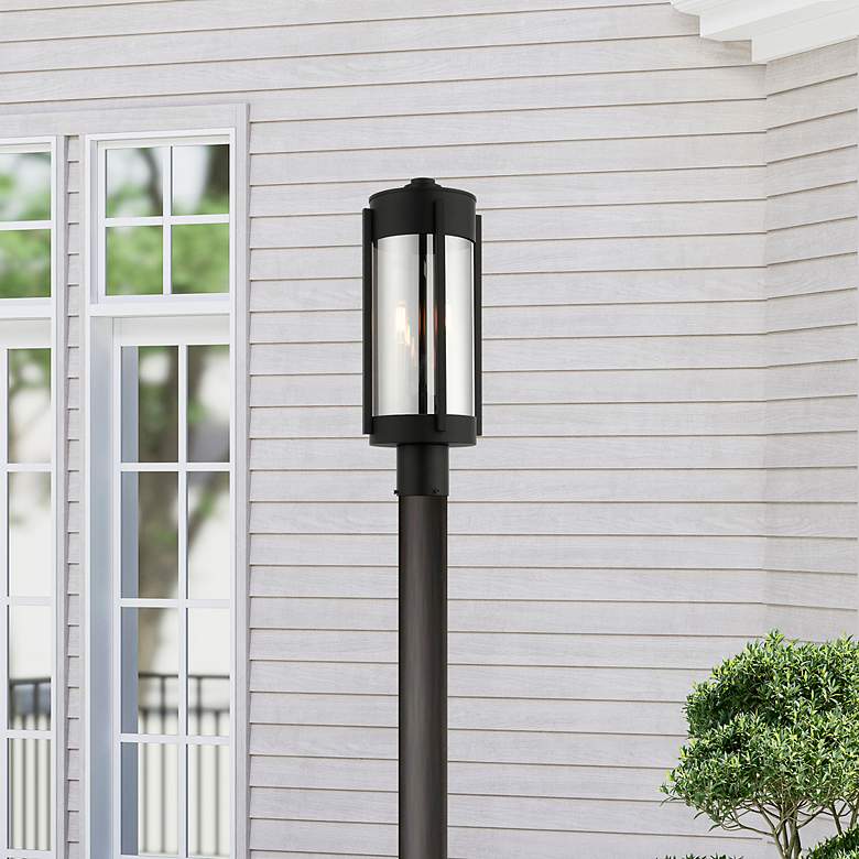 Image 6 Sheridan 2 Light Black Outdoor Post Top Lantern more views