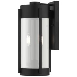 Sheridan 2 Light Black Outdoor Wall Lantern
