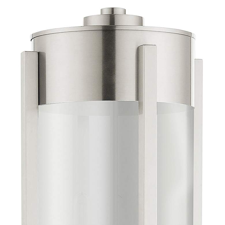 Image 4 Sheridan 22 inch High Brushed Nickel 3-Light Outdoor Post Light more views