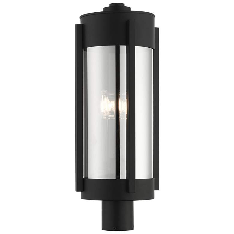 Image 1 Sheridan 3 Light Black Outdoor Post Top Lantern