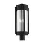 5_Sheridan 3 Light Black Outdoor Post Top Lantern more views