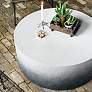 Sheridan 42 1/4" Wide Indigo Ombre Drum Outdoor Coffee Table