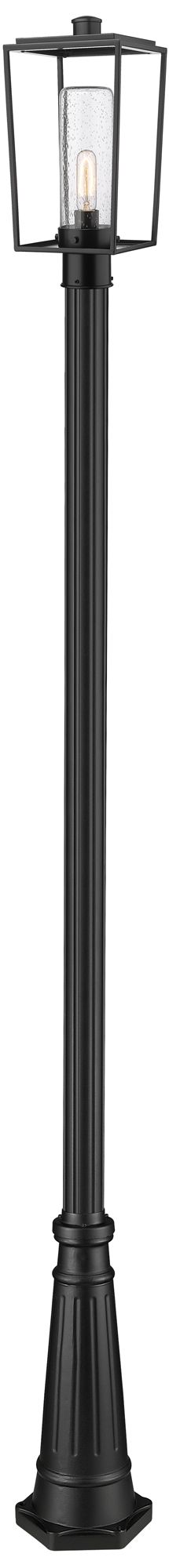 Sheridan by Z-Lite Black 17.5 inch 1 Light Outdoor Post Mounted Fixture