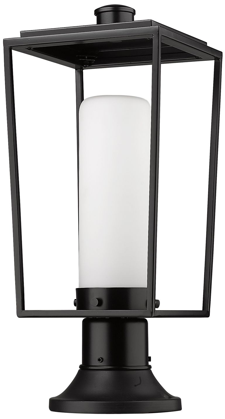Image 7 Sheridan by Z-Lite Black 19.5 inch 1 Light Outdoor Pier Mounted Fixture more views
